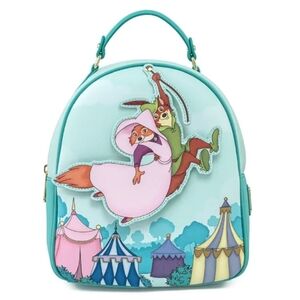 Loungefly Disney Robin Hood Rescues Maid Marian Backpack